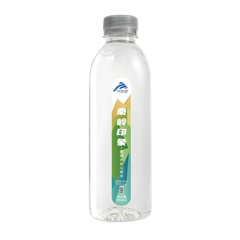 秦嶺印象天然深層山泉369mL×24瓶天然飲用水整箱飲料純凈水