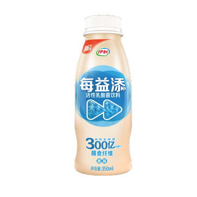 伊利 每益添活性乳酸菌飲品原味 350m.